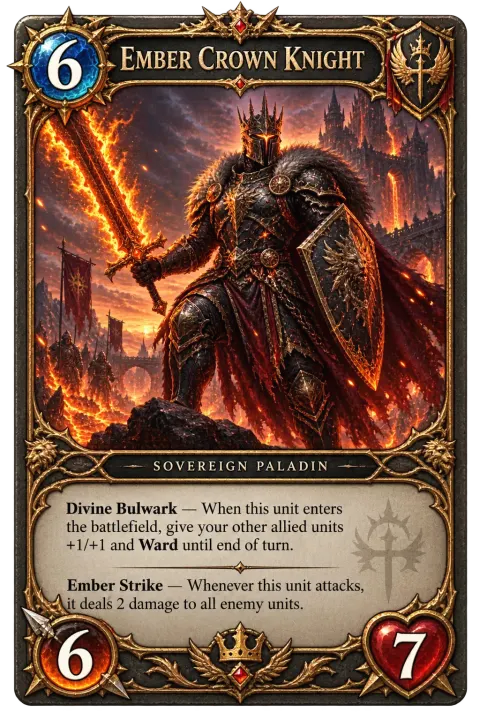 Ember Crown Knight · Volcanic Citadel