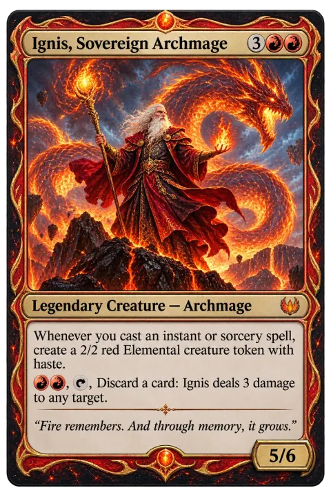 Ignis, Sovereign Archmage · Caldera